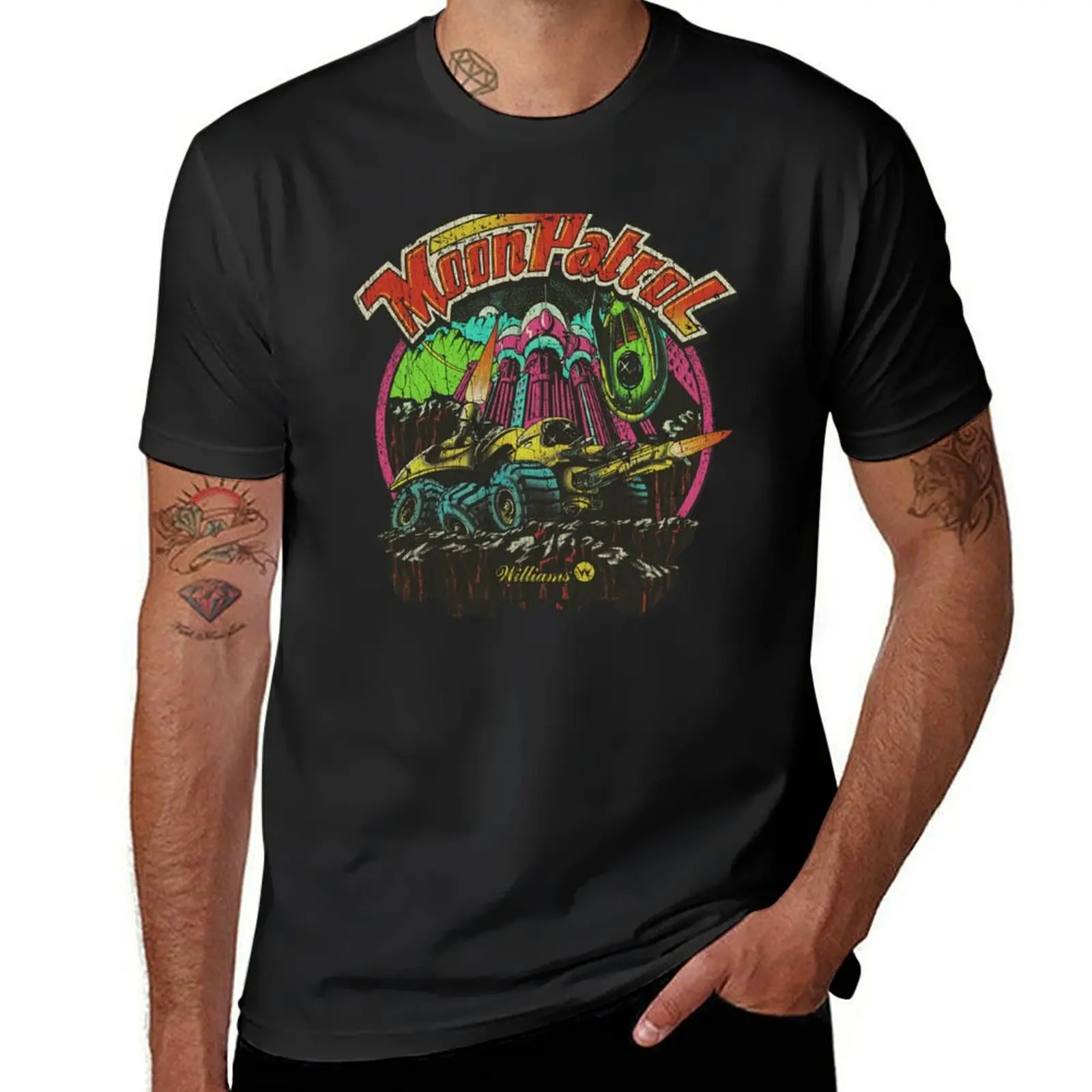 

Moon Patrol 1982 T-Shirt vintage clothes new edition for a boy men clothes
