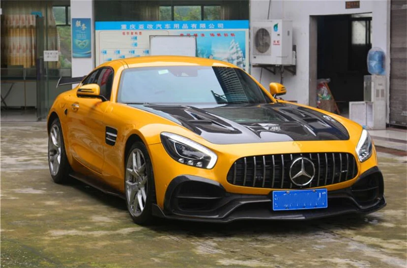 High Quality REAL Carbon Fiber Front Lip Rear Diffuser Bumper Body Side Skirt Kit Spoiler For Mercedes Benz AMG GT GTS GTC GTR 26 - Racext High Quality REAL Carbon Fiber Front Lip Rear Diffuser Bumper Body Side Skirt Kit Spoiler For Mercedes Benz AMG GT GTS GTC GTR - - Racext 25