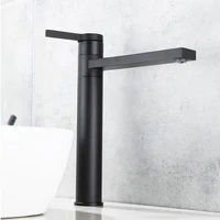 Bathroom Basin Faucet 360°Swivel Spout Vessel Sink Mixer Taps Single Handle Deck Mounted Washbasin Faucet  Hot Cold Water Taps 3