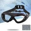 Myopia Swimming Goggles Earplug -2.0 to -9.0 Prescription Swim Pool Glasses Anti Fog Men Women Optical Waterproof Swim Eyewear