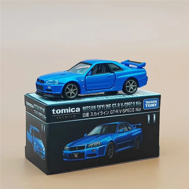 TOMY Fast & Furious Toyota Supra Nissan GTR Alloy Car Diecasts & Toy Vehicles Car Model Miniature Scale Model Car For Children - Nissan GTR R34-496