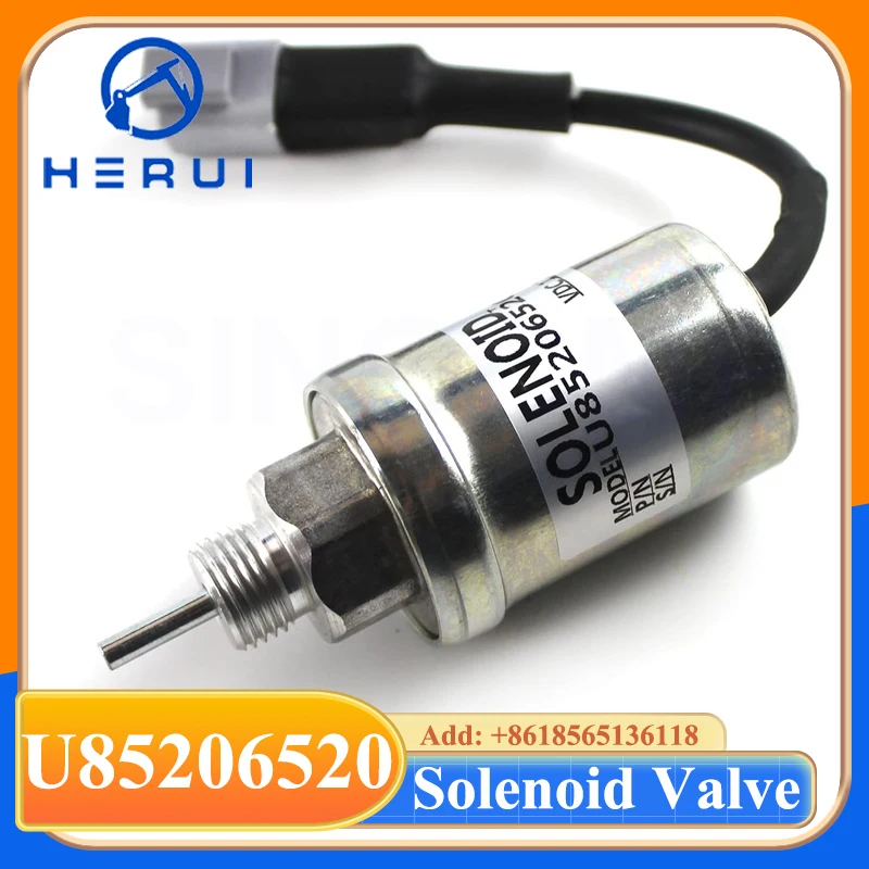 

Экскаватор 12V DC Электромагнит отключения подачи топлива Valve U85206520 выключатель пламени двигателя 185206450 A0363175