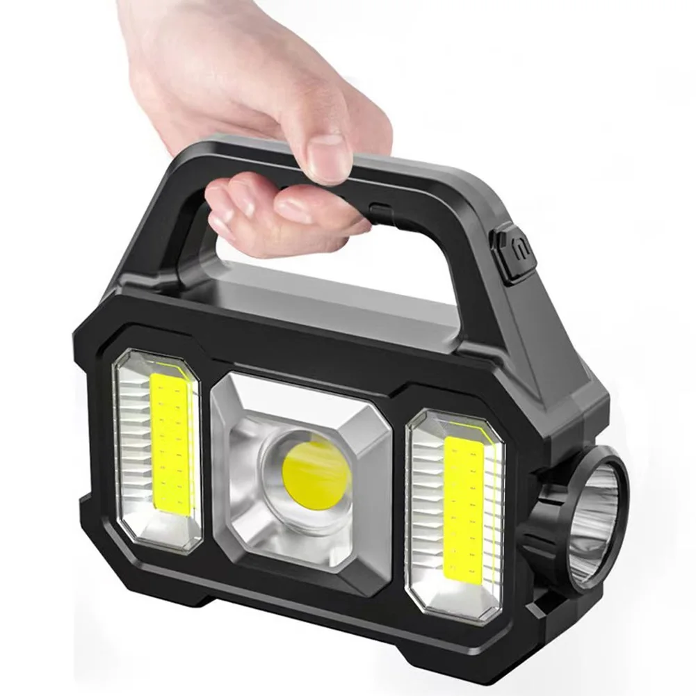 Description Picture 4 of item6 Gears Rechargeable Flashlight Waterproof Torch Light Portable Powerful Lantern Solar USB Charging for Outdoor Accessories