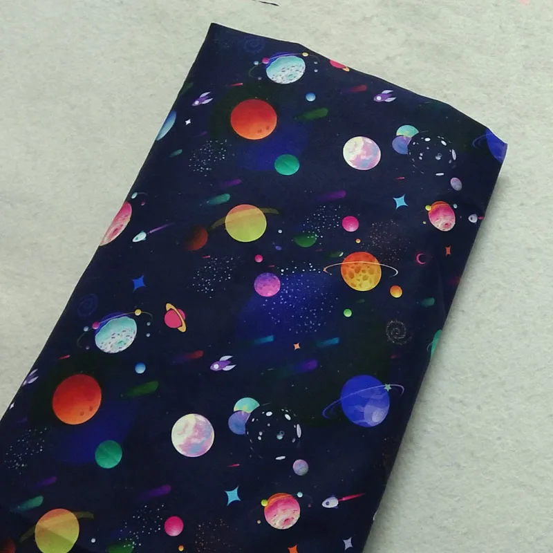 Cotton Fabric Galaxy Night Sky Sewing Cloth