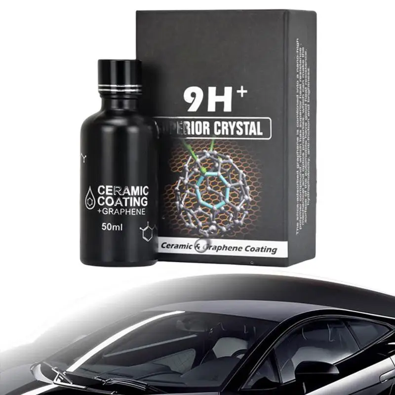 

Nano Ceramic Coating for Cars | 9H Graphene Anti Scratch Coating Agent with Sponge | Anti UV Auto Detailing Kit for Forming Prot