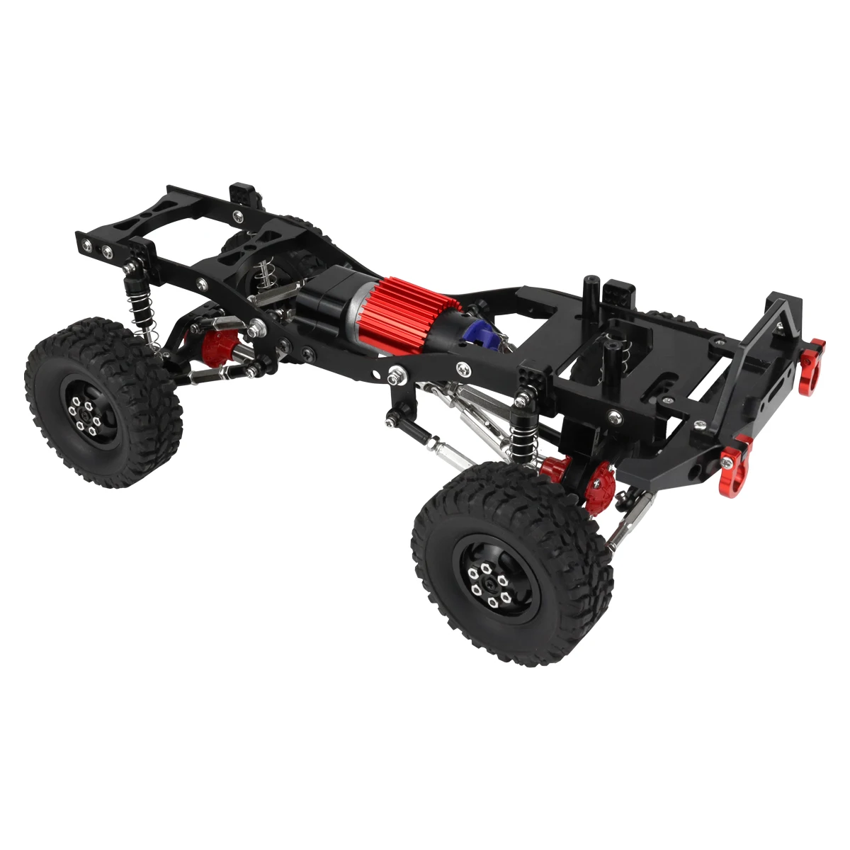 Wpl c14 c24 1/16 rcカー用の金属フレーム,ギアボックス