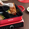 SUPOR 220V Split Double Flavour Electric Hotpot 5L/6L Household Multifunctional Electric Cooker 1800W Electric Cooker 5