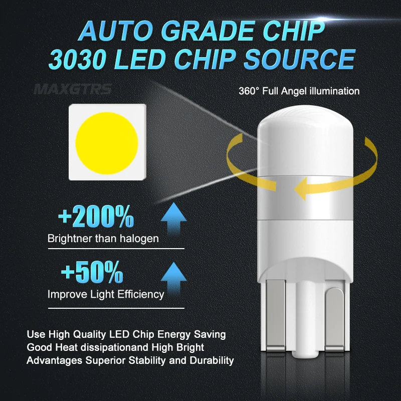 5x T10 W5W  ڵ LED г  3030 Ĩ/smd Canbus ڵ  ׸   12V    Ķ  