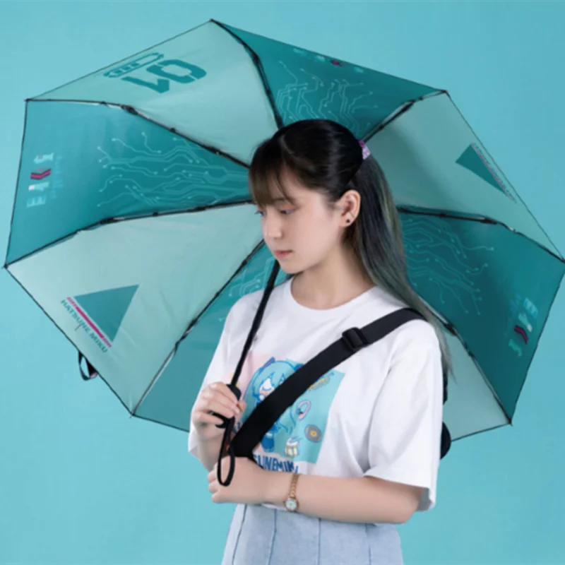 

Vocaloid Hatsune Miku аниме автоматический новый зонтик от дождя анти УФ зонтик манга ролевая Новая модная экшн-фигурка Косплей портативный