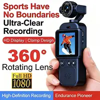 1080P HD Action Camera 360° Handheld Chest Mount Action Cam Anti-Shake WiFi Portable Long Battery Life Recording for Cycling 1