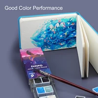 Seamiart 6/12 Watercolor Paint Set Metallic Glitter For Artists School Stationery Graffiti Tool Solid Pigment Art Supplies 6