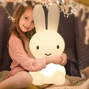 Cute Cartoon LED Desk Lamp – Bear & Rabbit Night Light 1