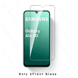 4-in-1 Durable Glass Case with Tempered Glass and Camera Screen Protector for Samsung A16 4G (Only 1Front Glass)