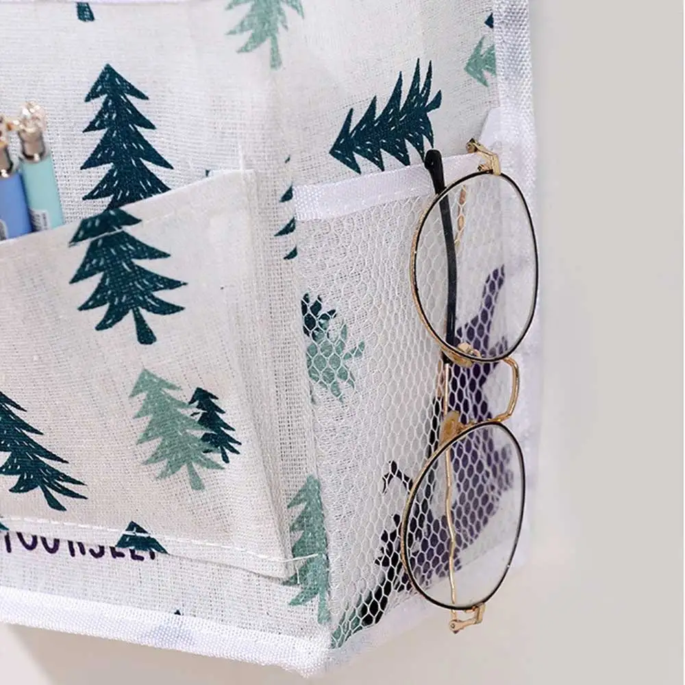 1/2/5PCS Household Water Proof Convenient Storage Cotton Linen Moisture-proof Hanging Bag Simple Elaborate Pattern