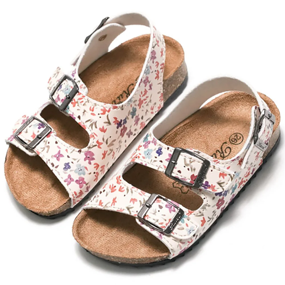 Baby Casual Anti-slippery Boy Sandals Shoes For Kids Girls Printing Leather Children