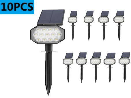 outdoor fence lights Outdoor Solar Spot Light Solar Landscape Light Lawn Spot Light IP65 Waterproof Wall Light Suitable for Walkway Courtyard Garden solar ground lights Solar Lamps