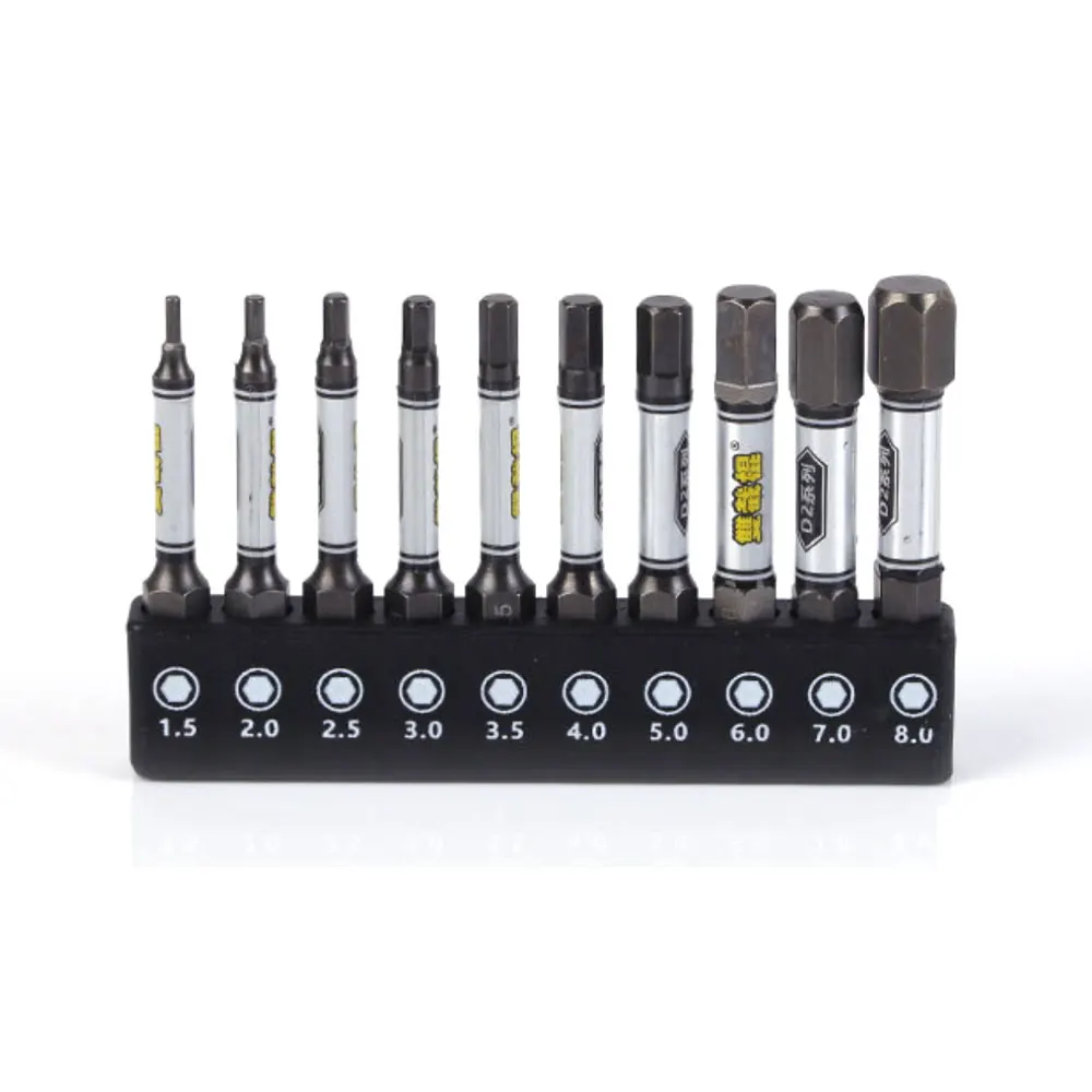 50mm Screwdriver Bit Set 1/4 Impact Drill Batch Head Torx Hex Cross Plum Blossom Head Magnetic Tamper Proof Screwdriver Bits 2