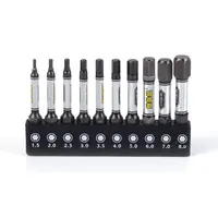 50mm Screwdriver Bit Set 1/4 Impact Drill Batch Head Torx Hex Cross Plum Blossom Head Magnetic Tamper Proof Screwdriver Bits 2