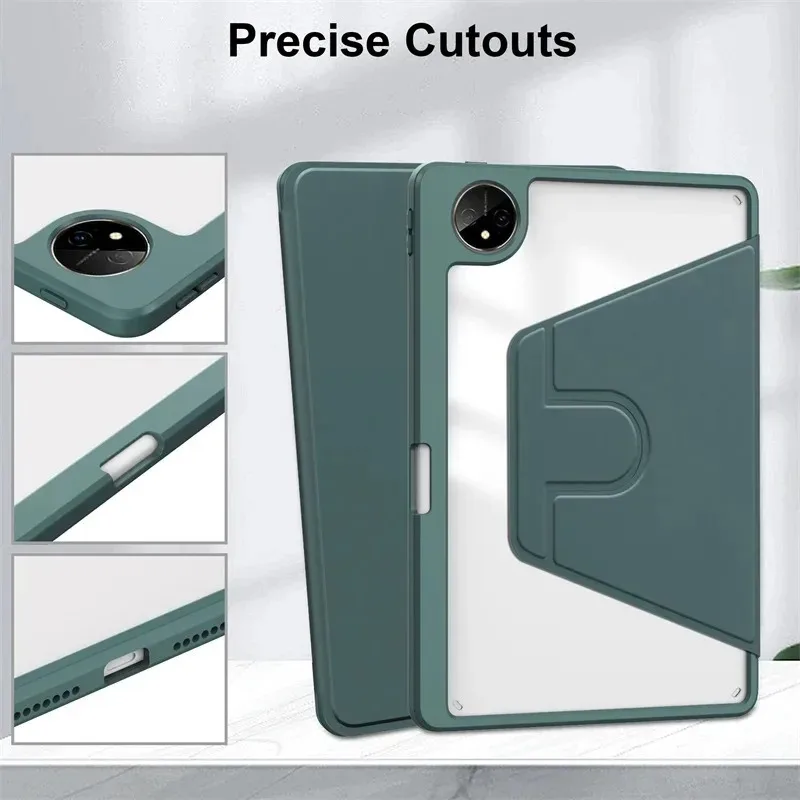Stand : Shockproof Clear Back Cover with Pencil Holder