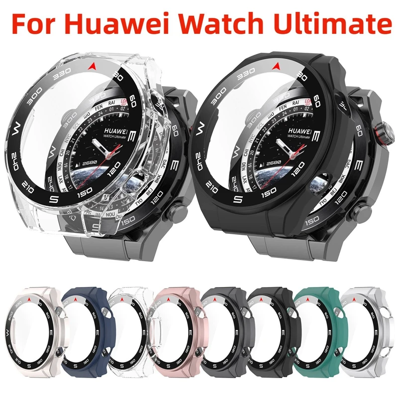 Custodia Protettiva Per Pc In Vetro Per Huawei Watch Ultimate Smartwatch Screen Protector Bumper Per Huawei Watch Ultimate Cover Shell