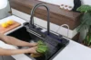 JDOOR Popular Large Single Multifunction Sink Anti-Scratch LED Digital Display Waterfall Kitchen Sink 6