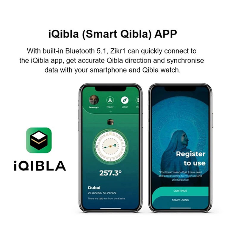Inteligente Tally Counter Anel para os Muçulmanos Zik Digital Tasbeeh Lembrete Prayer Time Lembrete Bluetooth - Image 4