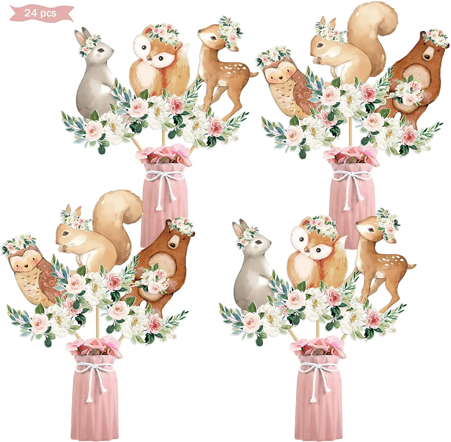 Baby Shower Decorations for Boy Girl, Super Cute for Forest Animals Theme  Birthday or Woodland Creatures Baby Shower Party Supplies