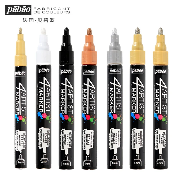 Pebeo 7A Opaque Fabric Marker - White, 4 mm 