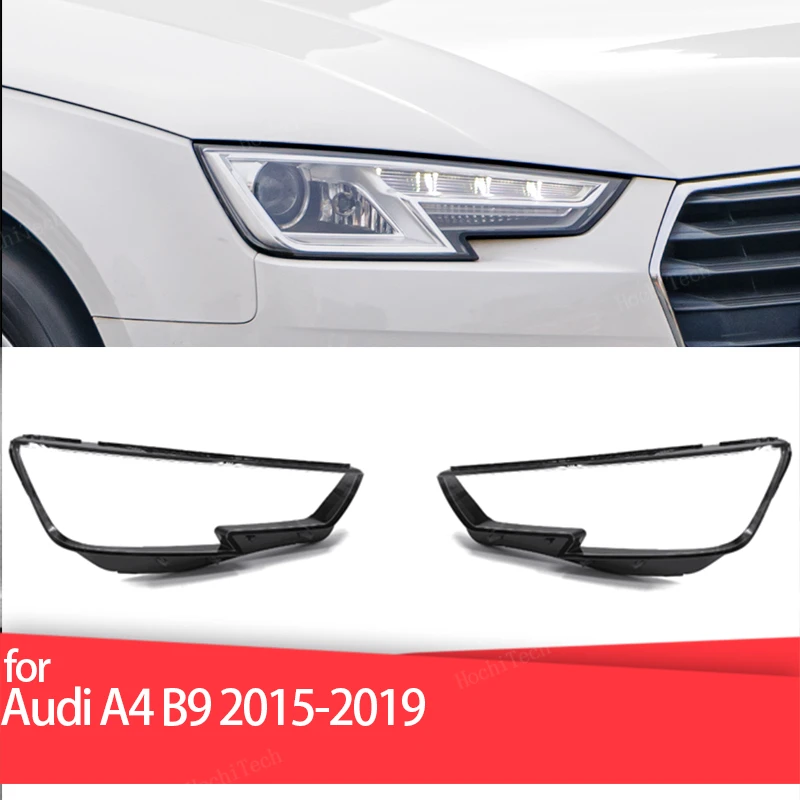 

Headlight Lampshade Transparent Headlight Lens Headlamp Housing Cover Lens Protection For Audi A4 B9 2015-19 8W0941043 8W0941044