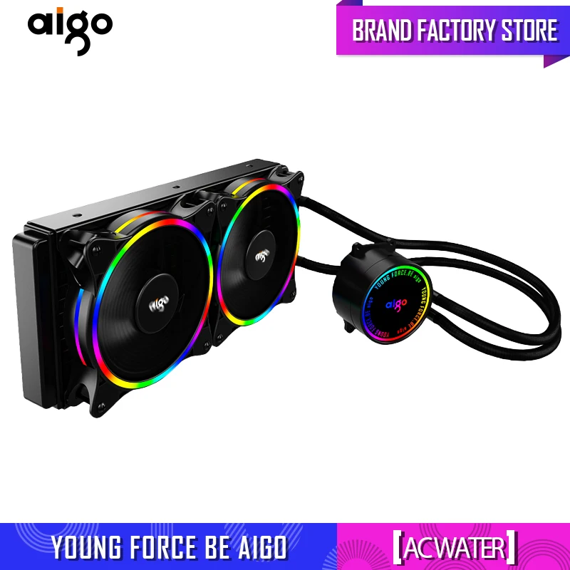 Aigo darkflash DT120/240/360 pc case water cooling computer fan CPU integrated water cooling Cooler For LGA 775/115x/AM2/AM3/AM4|Fans & Cooling| - AliExpress
