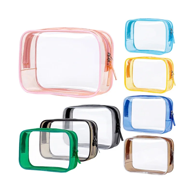 

Women Make Up Case Waterproof Transparent PVC Cosmetic Bag Travel Zipper Makeup Beauty Wash Organizer Toiletry Storage Kit Bags