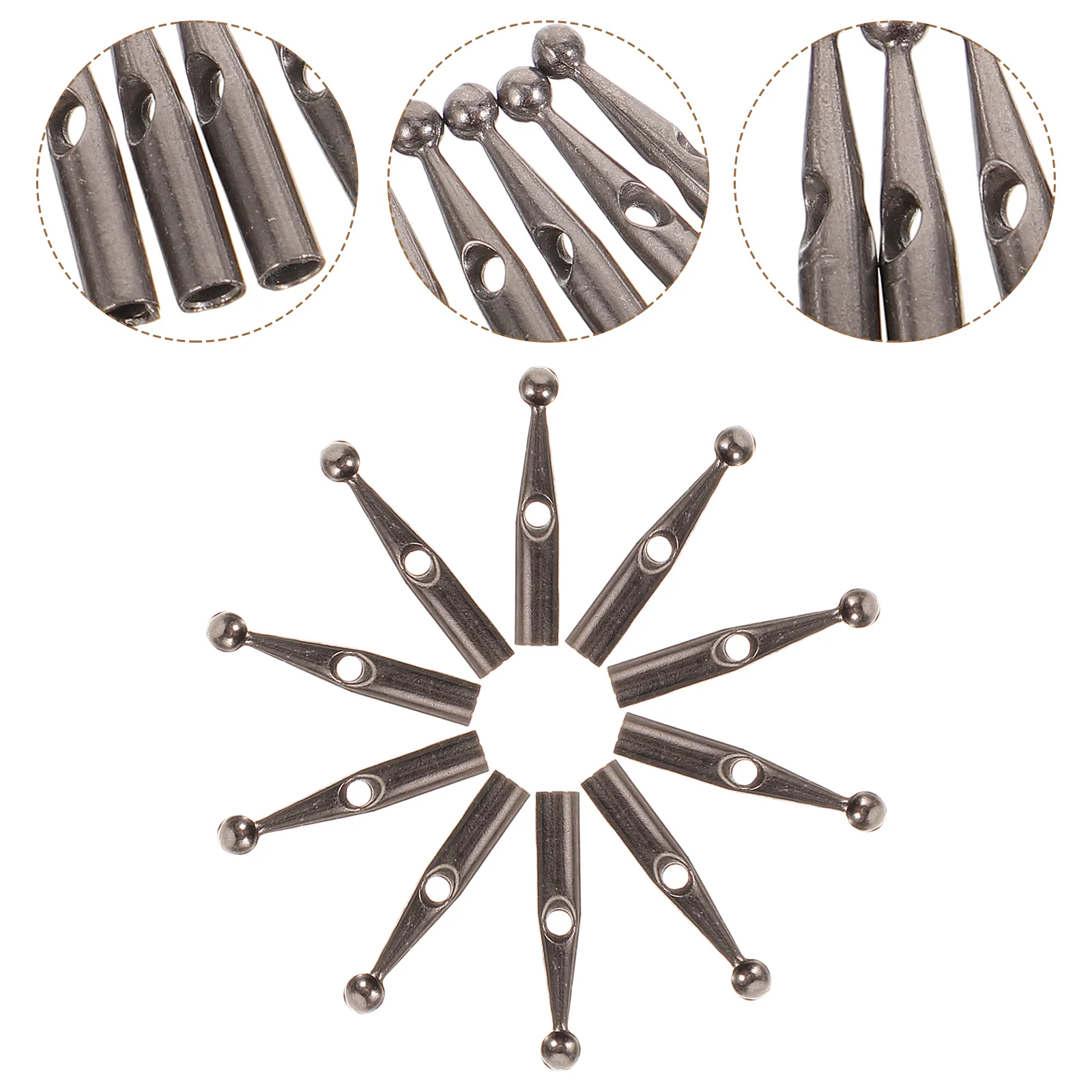 Umbrella Tail Beads Metal Umbrella Bone Cover Folding Cover Parts Replacement Tail Beads Accessories umbrella bone covers