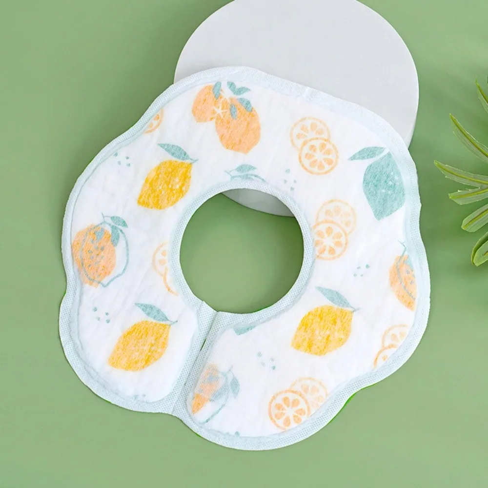 Soft Cotton Waterproof Disposable Bibs for Baby Feeding