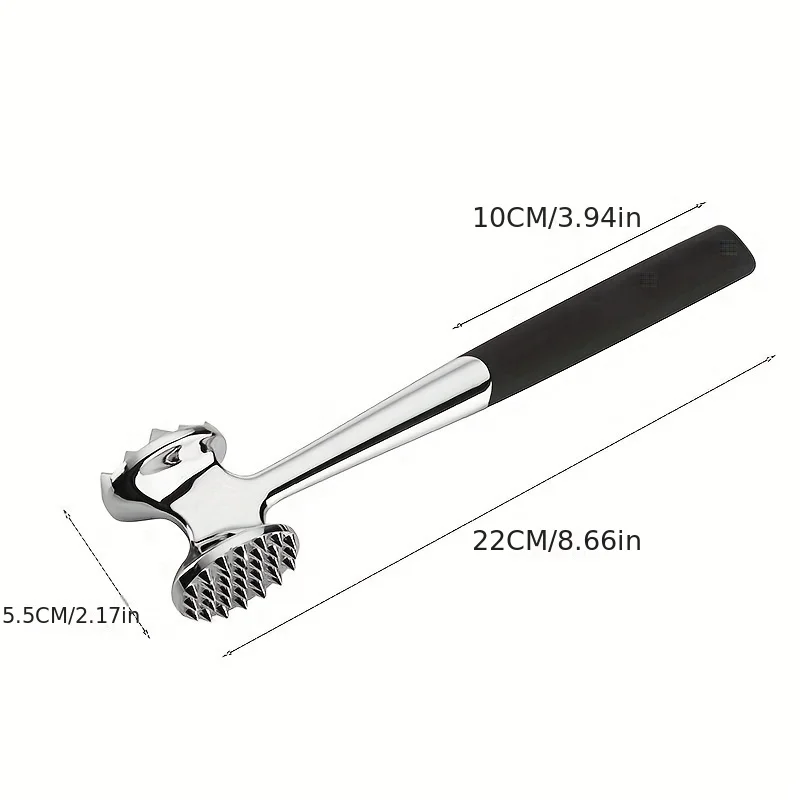 Meat-Tenderizer Hammer Kitchen Double-Sided Meat Tenderizer Metal-Meat Hammer Household Stainless Steel Rolled Meat Steak