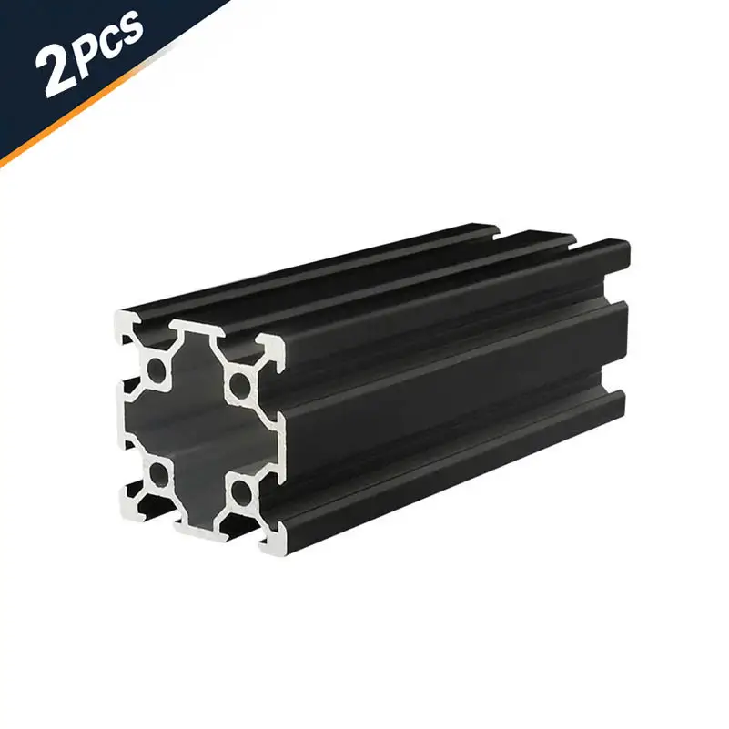 2Pcs 2020 2040 2060 2080 Aluminum Profile 100 200 300 350 400 450 500 550 Linear Rail Extrusion EU Standard CNC 3D Printer Part image 12