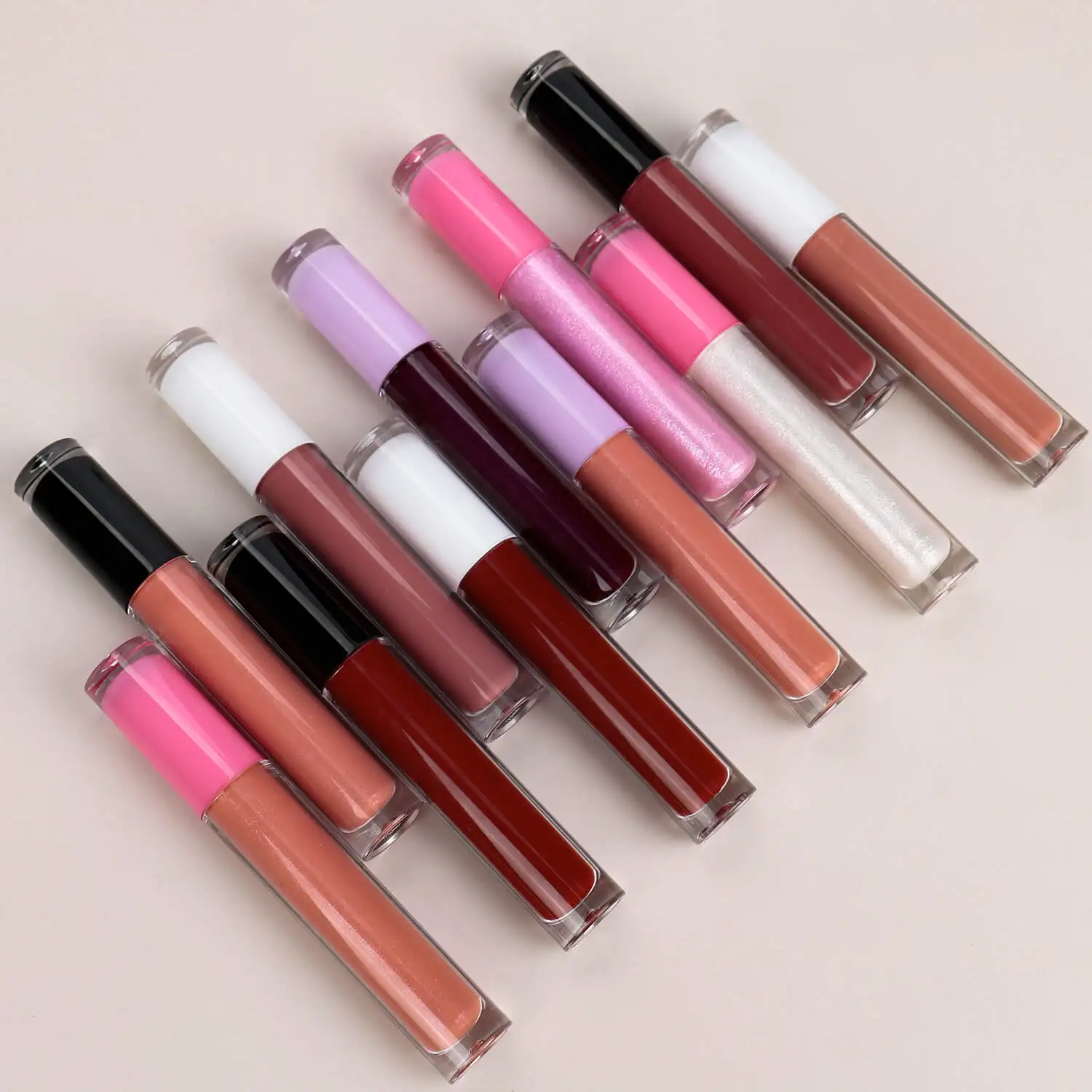 

30 Piece Matte Lip Gloss Private Label Lipgloss Popular Waterproof Liquid Lipstick Makeup Custom Logo No Brand Low Moq Mixed