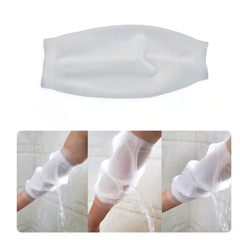 Copertura Impermeabile Per Braccio Con PICC Line O Gesso - Protezione Doccia In PVC, Riutilizzabile, Con Anello In Gomma, Taglia Unica 150x290 Mm, Nero - 3