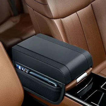 Cuscino Protettivo Portatile per Bracciolo Auto, Supporto per Mano e Braccio, con Tasca, per Console Centrale