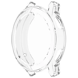 Soft Plating TPU Protective Shell Bumper Case Cover for Xiaomi Watch S3 (Transparent)