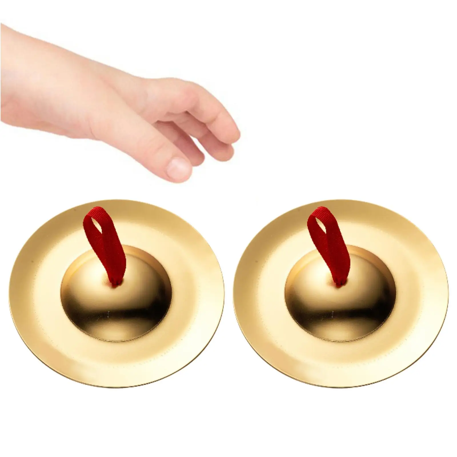Finger Cymbals Mini Hand Percussion Finger Cymbals Copper Hand for Children Gifts