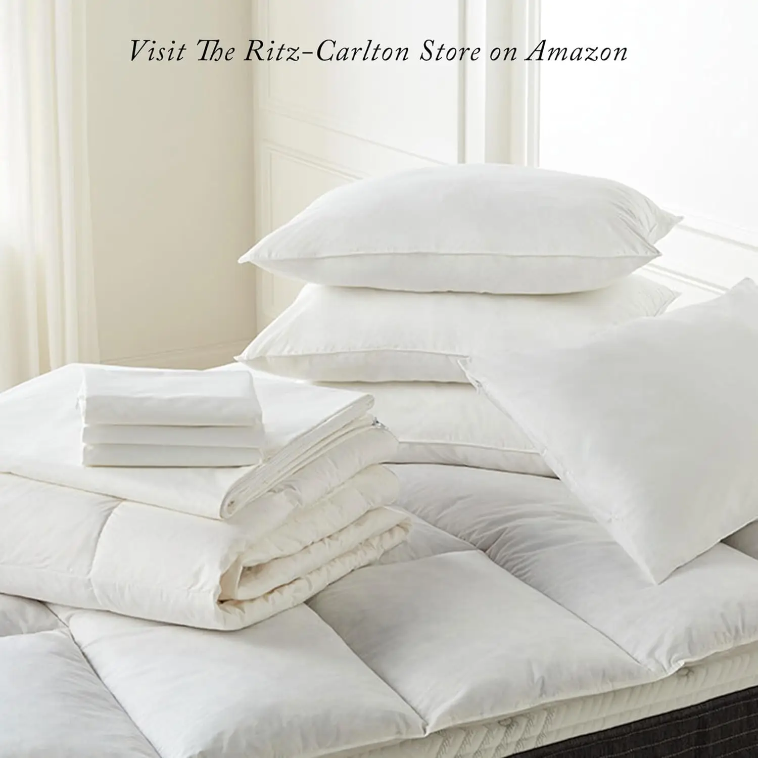 King Size 20” x 36”-Luxury Hotel Quality Pillow with Dual-Chamber Design, Down & Feather Fill,Cotton Down-Proof Shell(20" x 36")