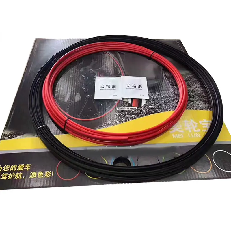 Anello Protettivo Pneumatici Auto 8m - TPE Rosso Per Cerchioni - Foto 7