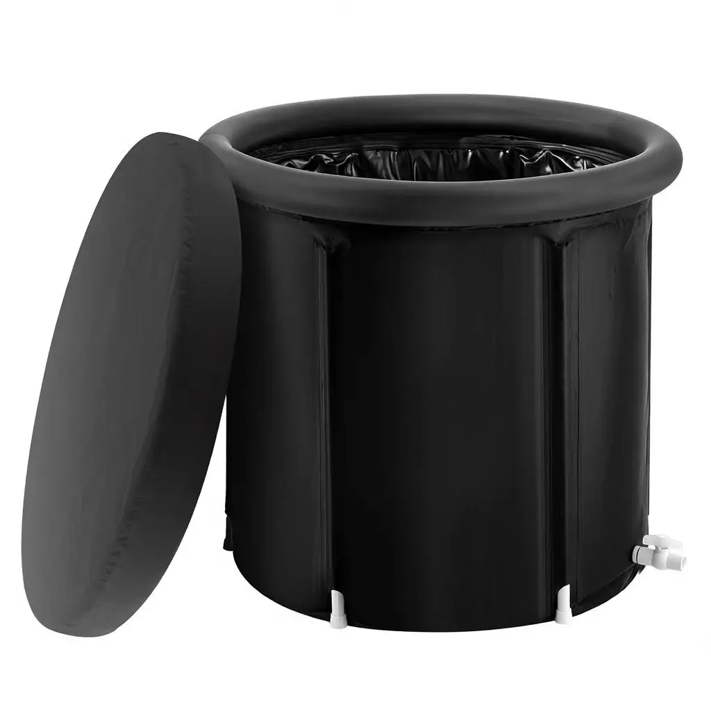 Tragbare Kaltwasserwanne 290L 80x75cm, faltbar mit Deckel für Sportler, aufblasbare Kaltwasser-Therapiewanne für Erwachsene, für Zuhause und Fitness – Detail 1