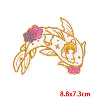 Cartoon Flower Embroidery Iron-On Patches – Cute Fox, Whale, Butterfly & Animal Cloth Stickers for Clothes, Jackets, Bags & DIY Applique Projects - Image 6