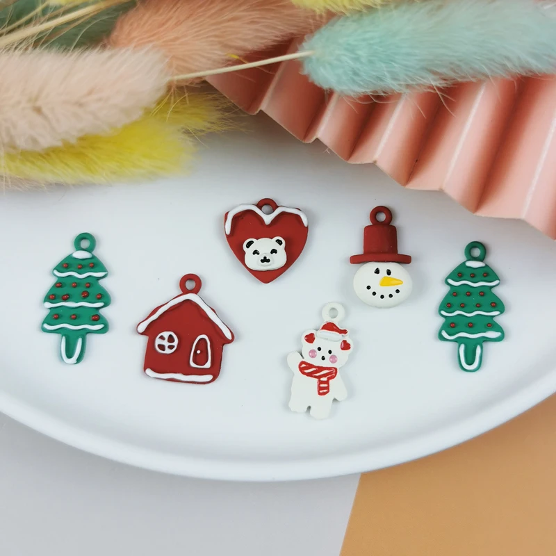 

ApeUr 10 наклеек с распылителем, подвеска в виде домика на елку с надписью "Merry Christmas", металлические подвесные серьги «сделай сам», модные украшения, аксессуары, подарки