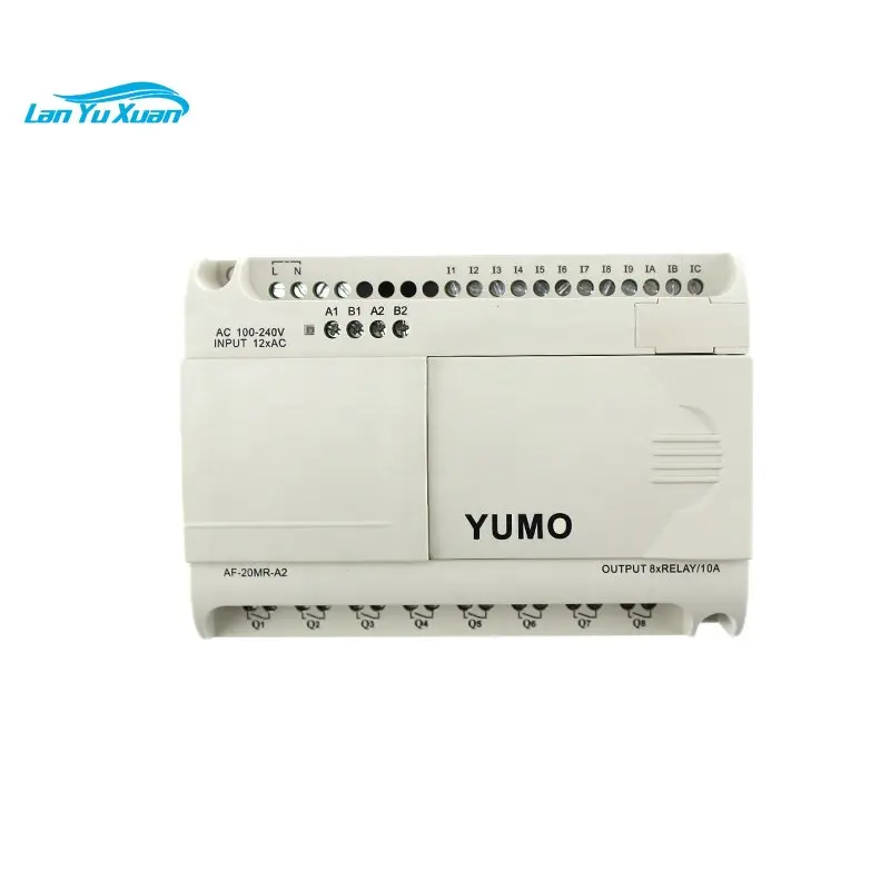

YUMO PLC AF-20MR-A2 12 Point AC digital input 8 points relay output module without LCD plc