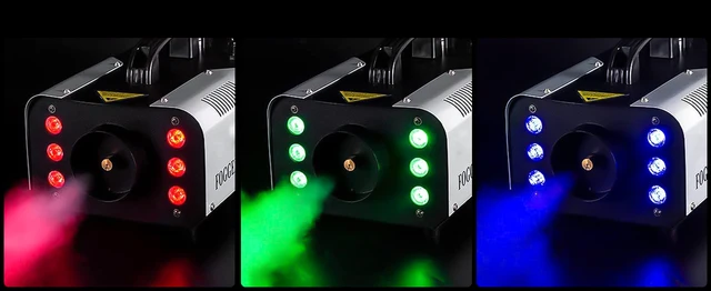 Macchina Del Fumo 1200W Con 6 Luci LED RGB E Telecomando - Per Feste, Discoteche E Matrimoni - Foto 5