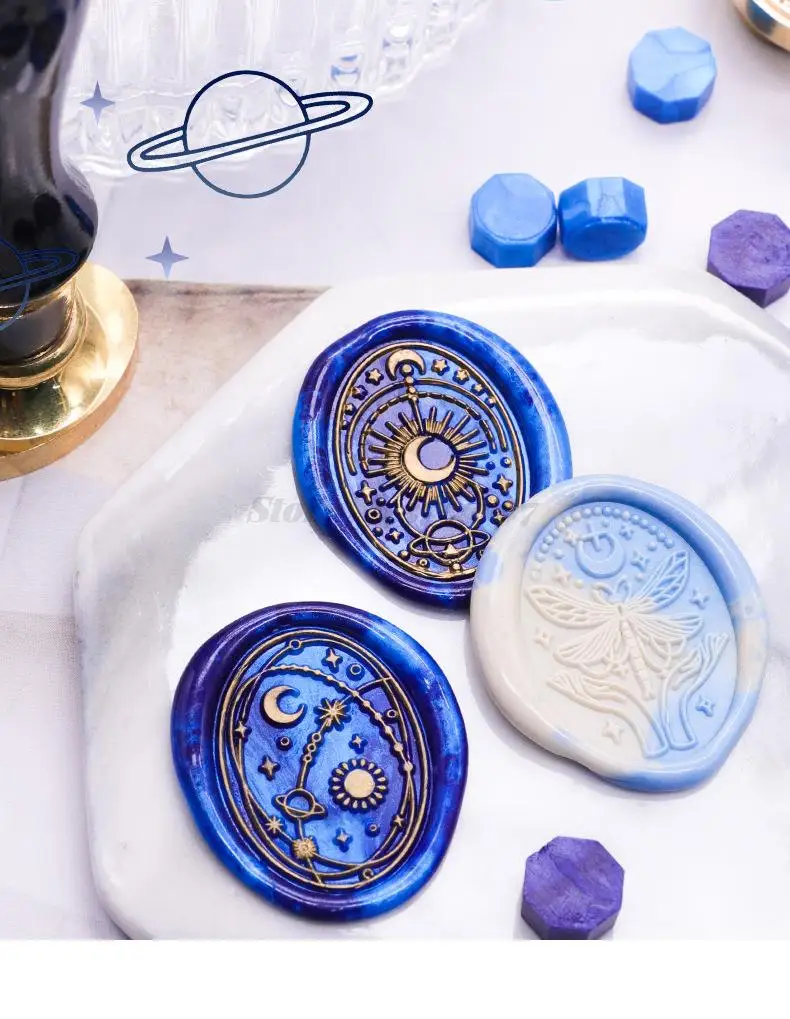 Sealing Wax Seal Stamp Oval Daisies Snowflake Bridge Plant Pattern Gift DIY Scrapbooking Supplies Handbook Brass Craft Stamps