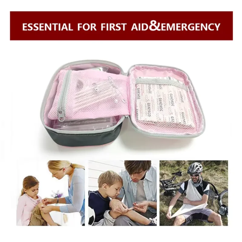 Empty Mini Household First Aid Kit Bag Travel Portable Medicine Package Emergency Kit Bags Medicine Storage Bag Small Organizer
