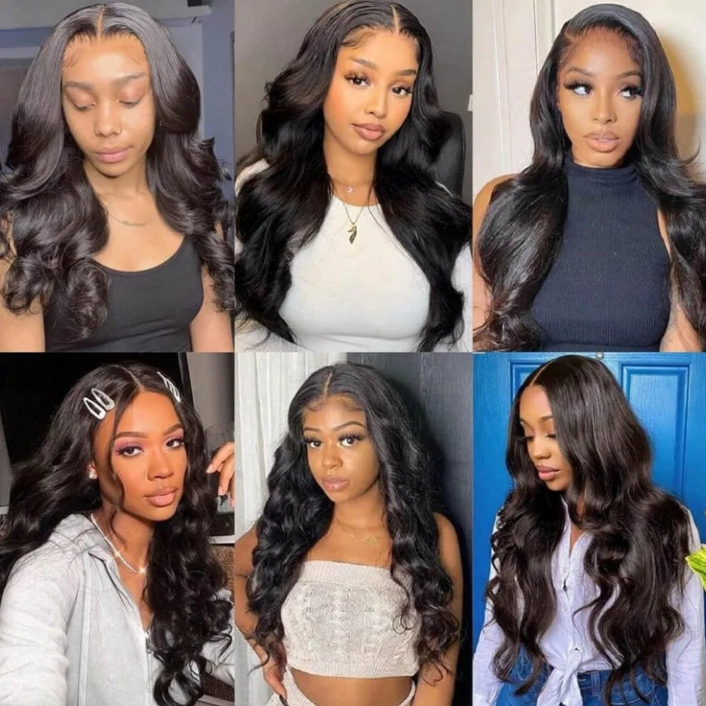 13x6 Body Wave Lace Front Wigs Human Hair 200% Density HD Lace Front Wigs Human Hair Pre Plucked Glueless Wig 28 Inch
